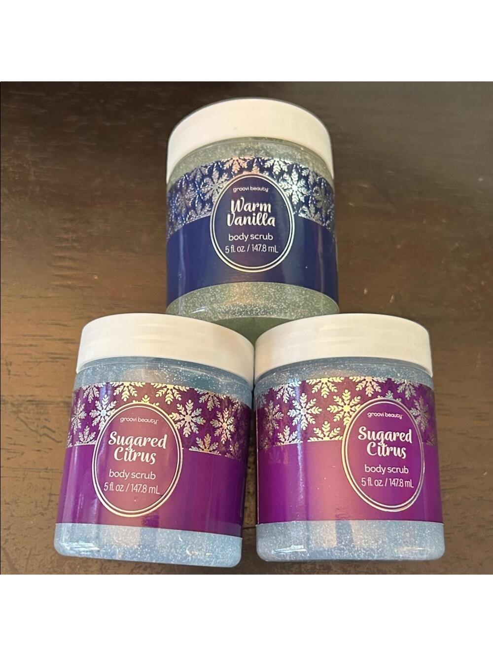 Sugared Citrus & Warm Vanilla Body Scrub Trio